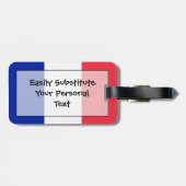 Flag Frankreich Easy ID Gepäckanhänger (Rückseite horizontal)