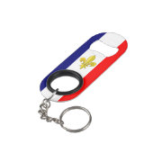 Flag Frankreich Flaschenöffner Schöne (Rückseite Schrägansicht)