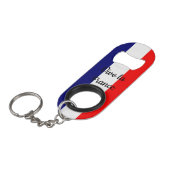 Flag Frankreich Flaschenöffner Schöne (Vorderseite Schrägansicht)