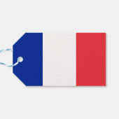 Flag Frankreich - Gift-Tags Geschenkanhänger (Rückseite Horizontal)