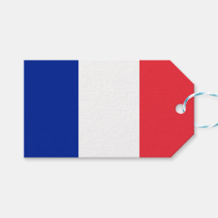 Flag Frankreich - Gift-Tags Geschenkanhänger