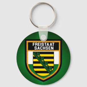 Flag Freistaat Sachsen Schlüsselanhänger