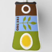 Flag Fresno Golf Head Cover Golf Headcover (Rotieren 90)