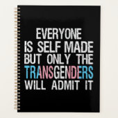 Flag FTM für selbstgemachte Transgender Man LGBT T Planer (Vorderseite)