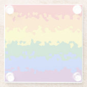 Flag Funky Boho Abstrakt Gay Rainbow Mosaic Pride Glasuntersetzer (Rückseite)