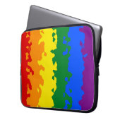 Flag Funky Boho Abstrakt Gay Rainbow Mosaic Pride Laptopschutzhülle (Vorderseite Links)