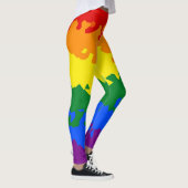 Flag Funky Boho Abstrakt Gay Rainbow Mosaic Pride Leggings (Rechts)