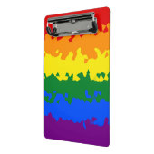 Flag Funky Boho Abstrakt Gay Rainbow Mosaic Pride Mini Klemmbrett (Gewinkelt2)
