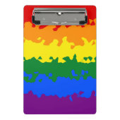 Flag Funky Boho Abstrakt Gay Rainbow Mosaic Pride Mini Klemmbrett (Vorderseite)