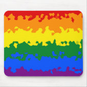 Flag Funky Boho Abstrakt Gay Rainbow Mosaic Pride Mousepad (Vorne)