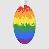 Flag Funky Boho Abstrakt Gay Rainbow Mosaic Pride Ornament (Vorderseite)