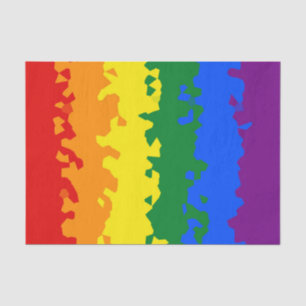 Flag Funky Boho Abstrakt Gay Rainbow Mosaic Pride Seidenpapier