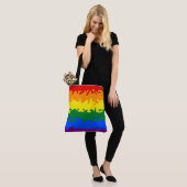 Flag Funky Boho Abstrakt Gay Rainbow Mosaic Pride Tasche (Am Model)