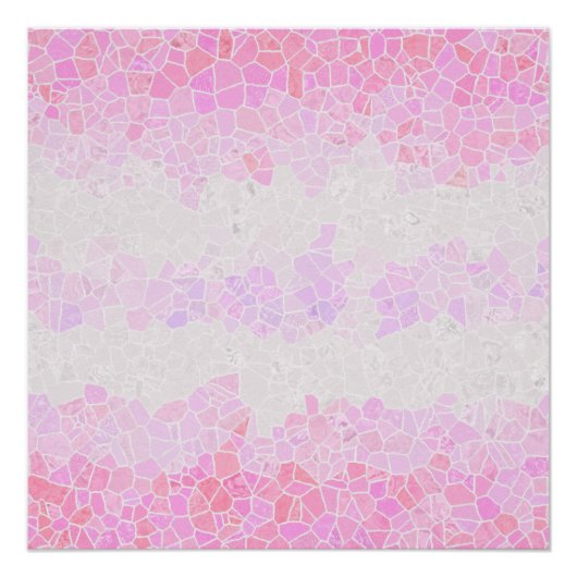 Flag Funky Boho Abstrakt Mosaik Pomosexuelle Poster (Vorderseite)