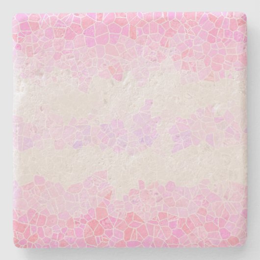 Flag Funky Boho Abstrakt Mosaik Pomosexuelle Steinuntersetzer (Vorderseite)