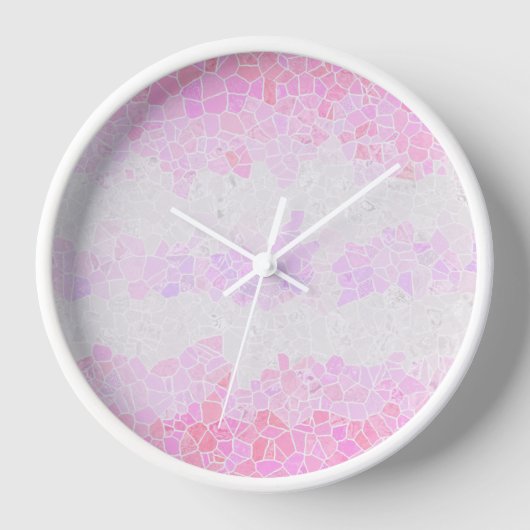 Flag Funky Boho Abstrakt Mosaik Pomosexuelle Uhr (Vorderseite)