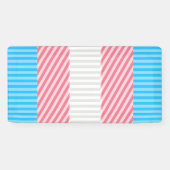 Flag "Funky Boho Stripe Abstrakt Transgender Pride Banner (Horizontal)