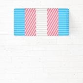 Flag "Funky Boho Stripe Abstrakt Transgender Pride Banner (InSitu)