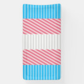 Flag "Funky Boho Stripe Abstrakt Transgender Pride Banner (Vertikal)