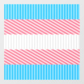 Flag "Funky Boho Stripe Abstrakt Transgender Pride Fensteraufkleber (Blatt)