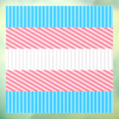 Flag "Funky Boho Stripe Abstrakt Transgender Pride Fensteraufkleber (Blatt 3)