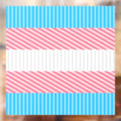 Flag "Funky Boho Stripe Abstrakt Transgender Pride Fensteraufkleber (Blatt 2)