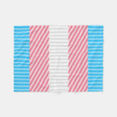 Flag "Funky Boho Stripe Abstrakt Transgender Pride Fleecedecke (Vorderseite (Horizontal))