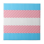 Flag "Funky Boho Stripe Abstrakt Transgender Pride Fliese (Vorderseite)