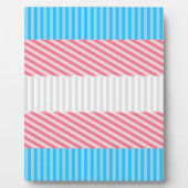 Flag "Funky Boho Stripe Abstrakt Transgender Pride Fotoplatte (Vorderseite)