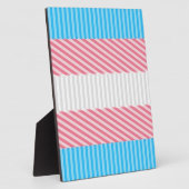 Flag "Funky Boho Stripe Abstrakt Transgender Pride Fotoplatte (Seite)