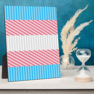 Flag "Funky Boho Stripe Abstrakt Transgender Pride Fotoplatte