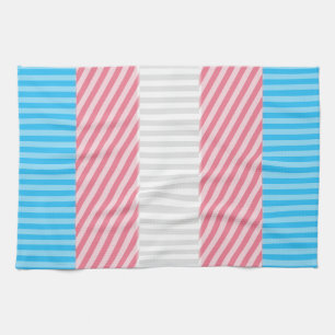 Flag "Funky Boho Stripe Abstrakt Transgender Pride Geschirrtuch