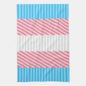 Flag "Funky Boho Stripe Abstrakt Transgender Pride Geschirrtuch (Vertikal)