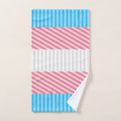 Flag "Funky Boho Stripe Abstrakt Transgender Pride Handtuch (Handtuch)