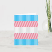 Flag "Funky Boho Stripe Abstrakt Transgender Pride Karte (Vorderseite)