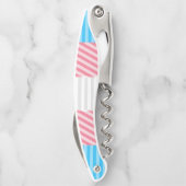 Flag "Funky Boho Stripe Abstrakt Transgender Pride Kellnermesser (Rückseite)