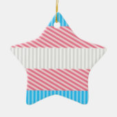 Flag "Funky Boho Stripe Abstrakt Transgender Pride Keramik Ornament (Vorne)