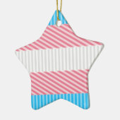 Flag "Funky Boho Stripe Abstrakt Transgender Pride Keramik Ornament (Links)