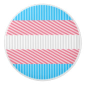Flag "Funky Boho Stripe Abstrakt Transgender Pride Keramikknauf (Vorderseite)