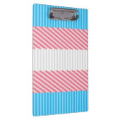 Flag "Funky Boho Stripe Abstrakt Transgender Pride Klemmbrett (Rechts)