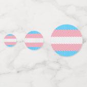 Flag "Funky Boho Stripe Abstrakt Transgender Pride Konfetti (Rückseiten)