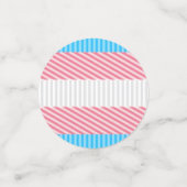 Flag "Funky Boho Stripe Abstrakt Transgender Pride Konfetti (Klein Vorderseite)