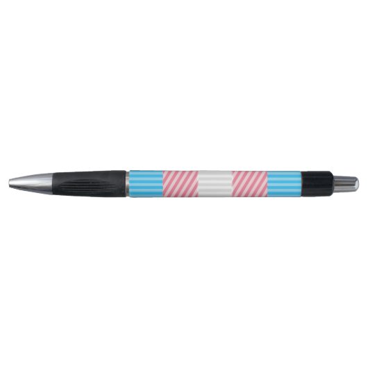 Flag "Funky Boho Stripe Abstrakt Transgender Pride Kugelschreiber (Vorderseite)
