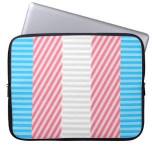 Flag "Funky Boho Stripe Abstrakt Transgender Pride Laptopschutzhülle