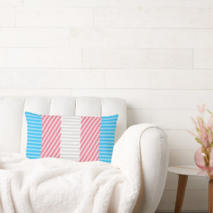 Flag "Funky Boho Stripe Abstrakt Transgender Pride Lendenkissen