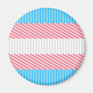 Flag "Funky Boho Stripe Abstrakt Transgender Pride Magnet