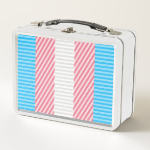 Flag "Funky Boho Stripe Abstrakt Transgender Pride Metall Brotdose