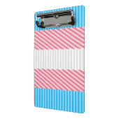 Flag "Funky Boho Stripe Abstrakt Transgender Pride Mini Klemmbrett (Gewinkelt2)