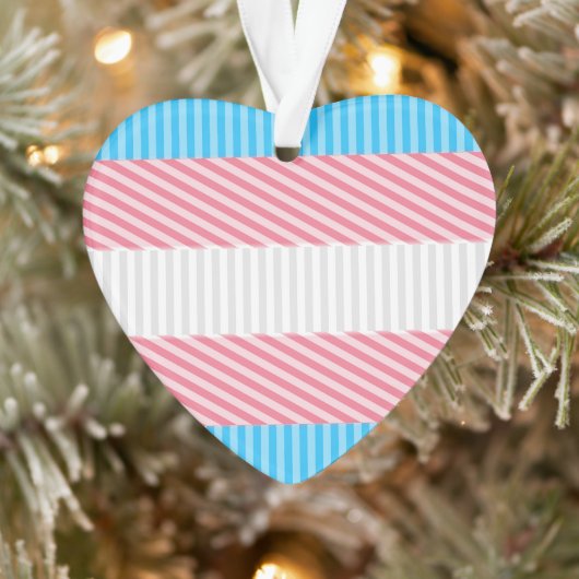 Flag "Funky Boho Stripe Abstrakt Transgender Pride Ornament (Baum)