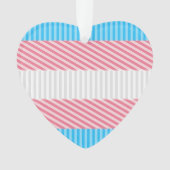 Flag "Funky Boho Stripe Abstrakt Transgender Pride Ornament (Vorderseite)